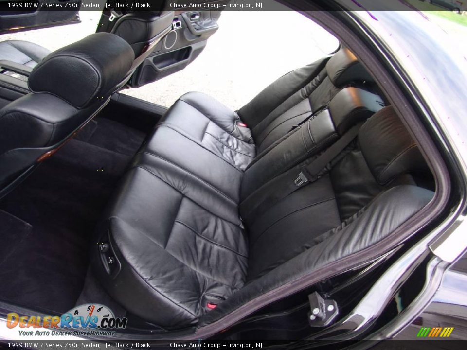 1999 BMW 7 Series 750iL Sedan Jet Black / Black Photo #28