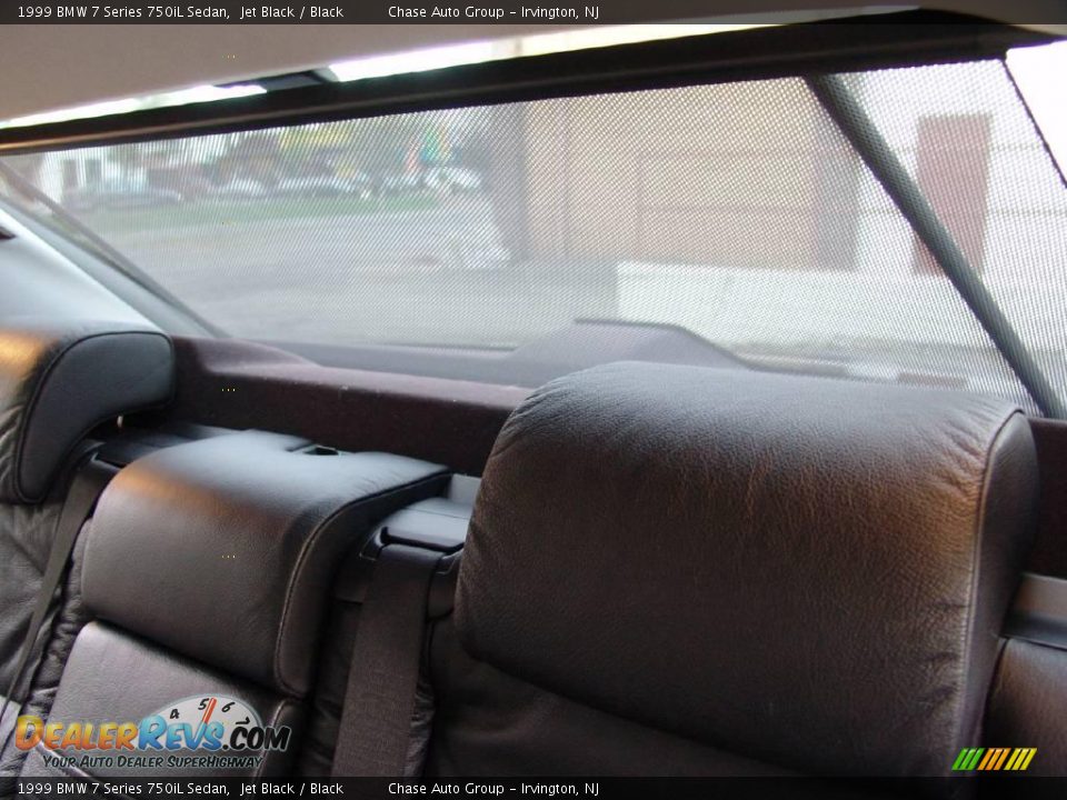 1999 BMW 7 Series 750iL Sedan Jet Black / Black Photo #35