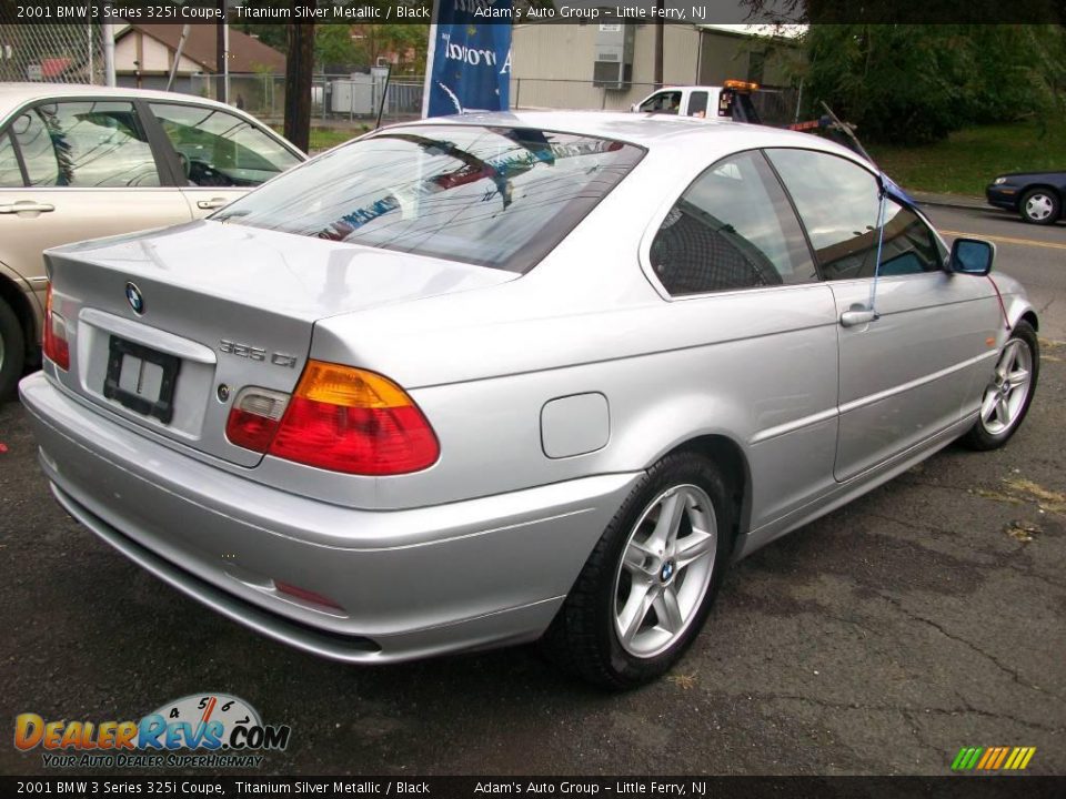 2001 BMW 3 Series 325i Coupe Titanium Silver Metallic / Black Photo #3