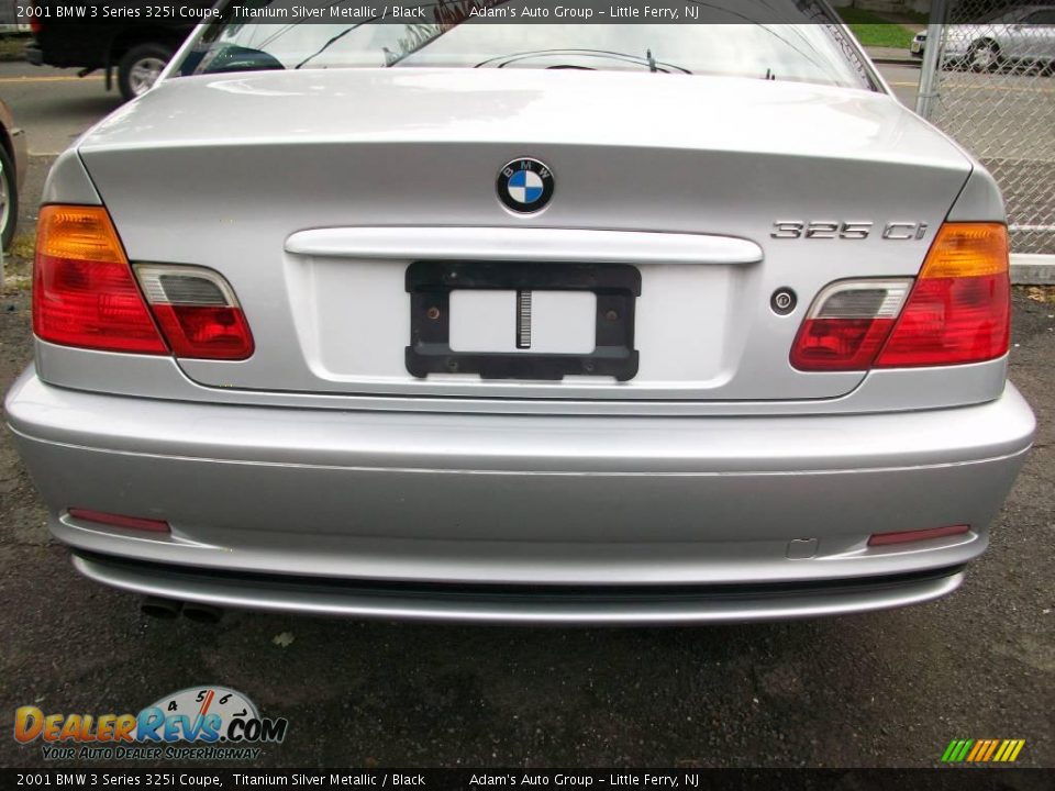 2001 BMW 3 Series 325i Coupe Titanium Silver Metallic / Black Photo #6