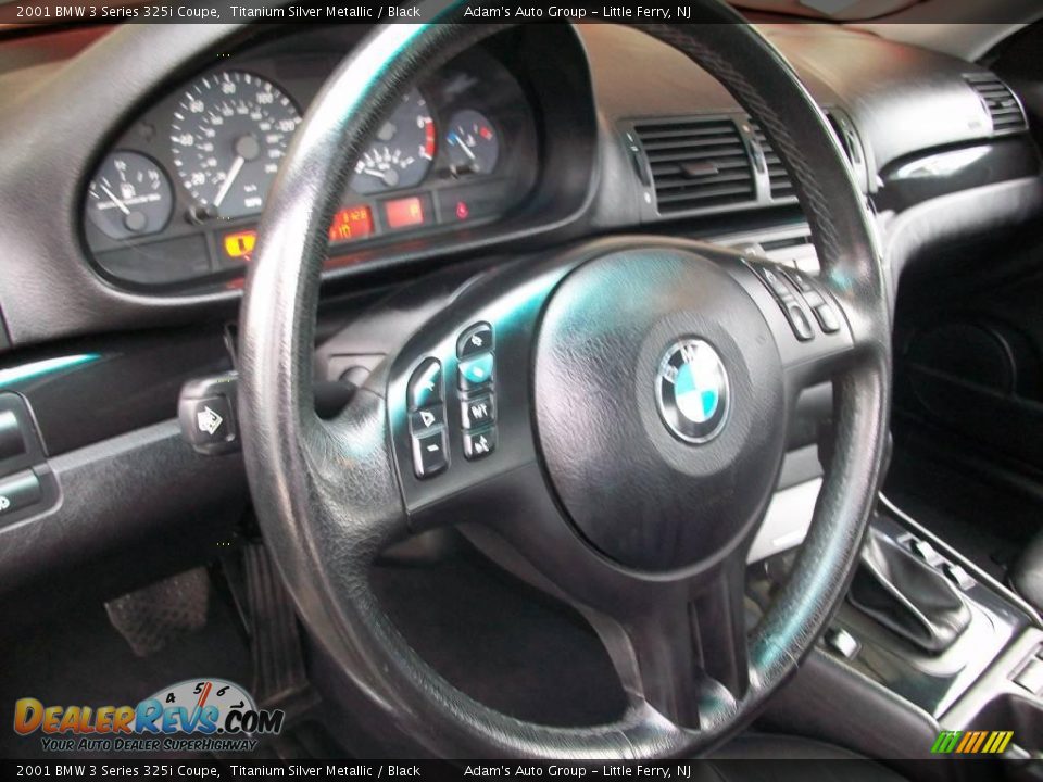2001 BMW 3 Series 325i Coupe Titanium Silver Metallic / Black Photo #13