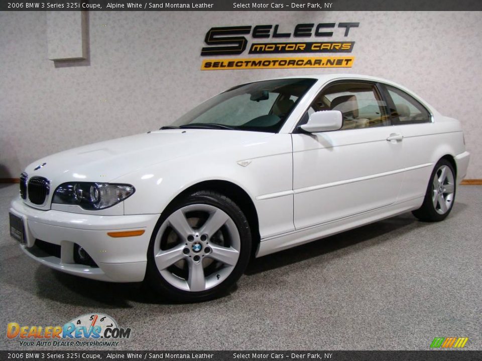 2006 BMW 3 Series 325i Coupe Alpine White / Sand Montana Leather Photo #1