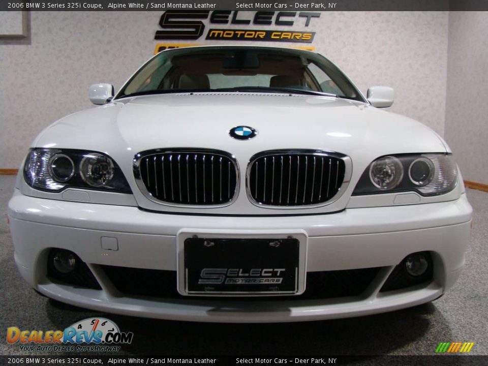 2006 BMW 3 Series 325i Coupe Alpine White / Sand Montana Leather Photo #2