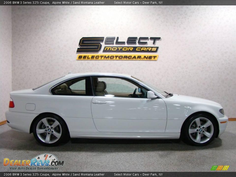 2006 BMW 3 Series 325i Coupe Alpine White / Sand Montana Leather Photo #4