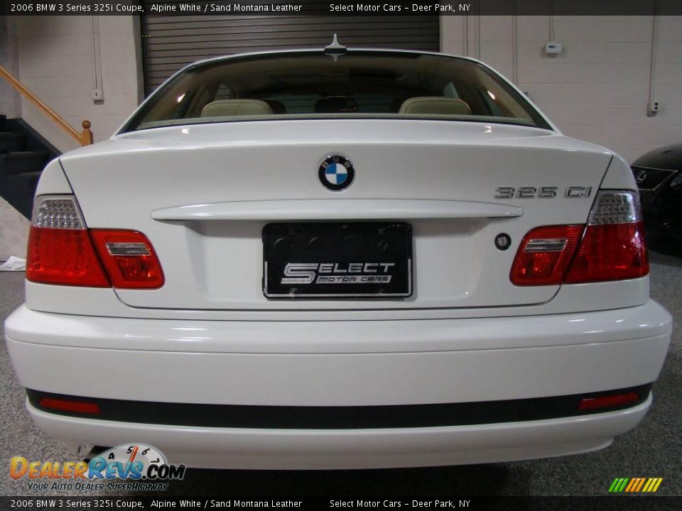 2006 BMW 3 Series 325i Coupe Alpine White / Sand Montana Leather Photo #5