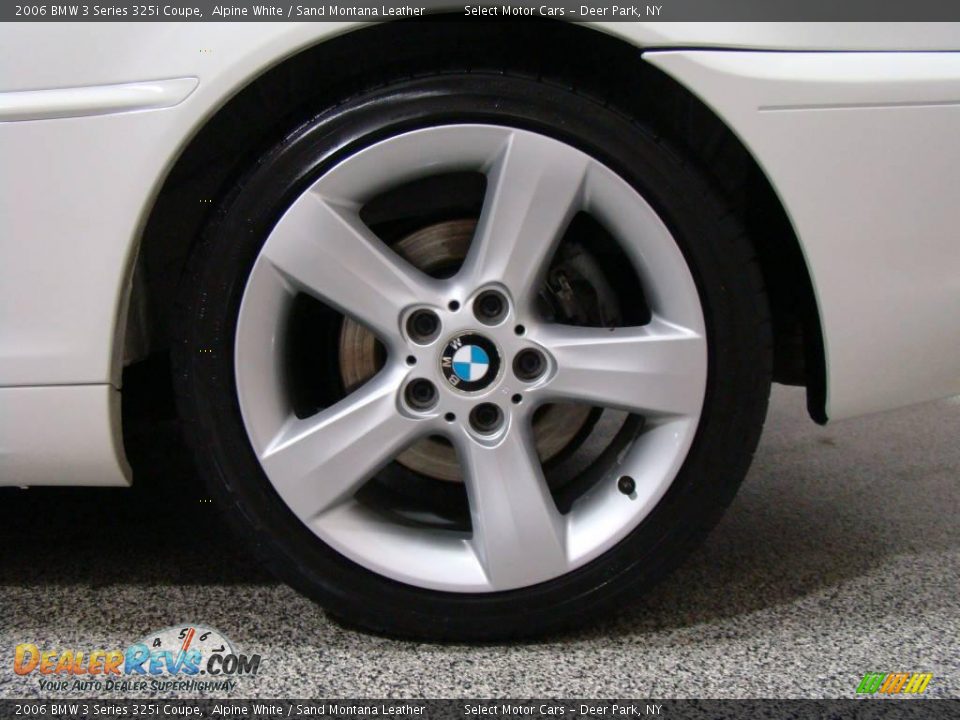 2006 BMW 3 Series 325i Coupe Alpine White / Sand Montana Leather Photo #6