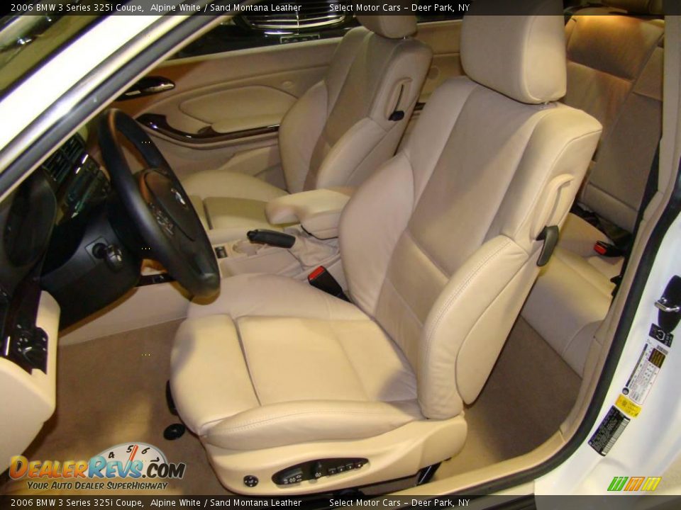 2006 BMW 3 Series 325i Coupe Alpine White / Sand Montana Leather Photo #7