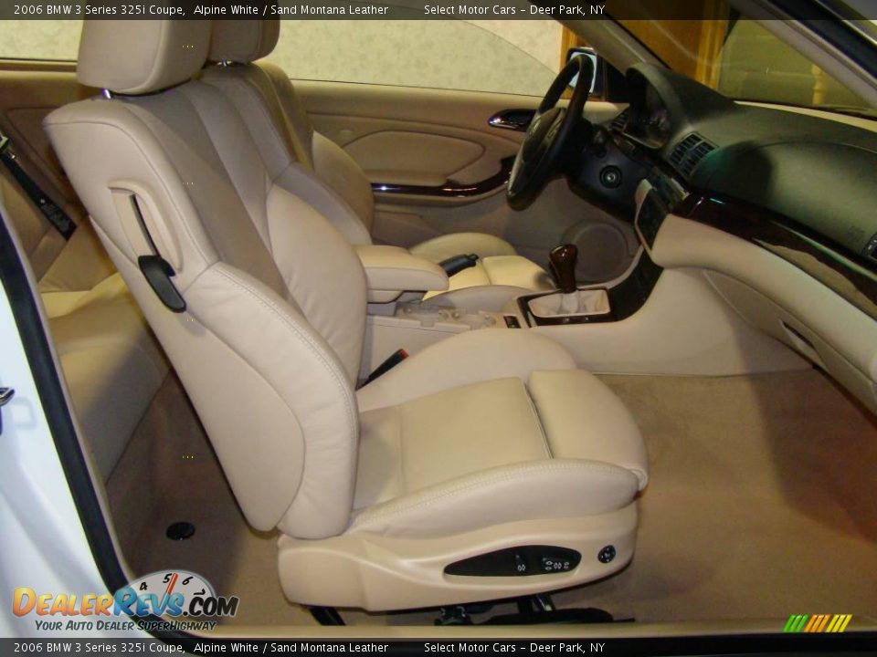 2006 BMW 3 Series 325i Coupe Alpine White / Sand Montana Leather Photo #12