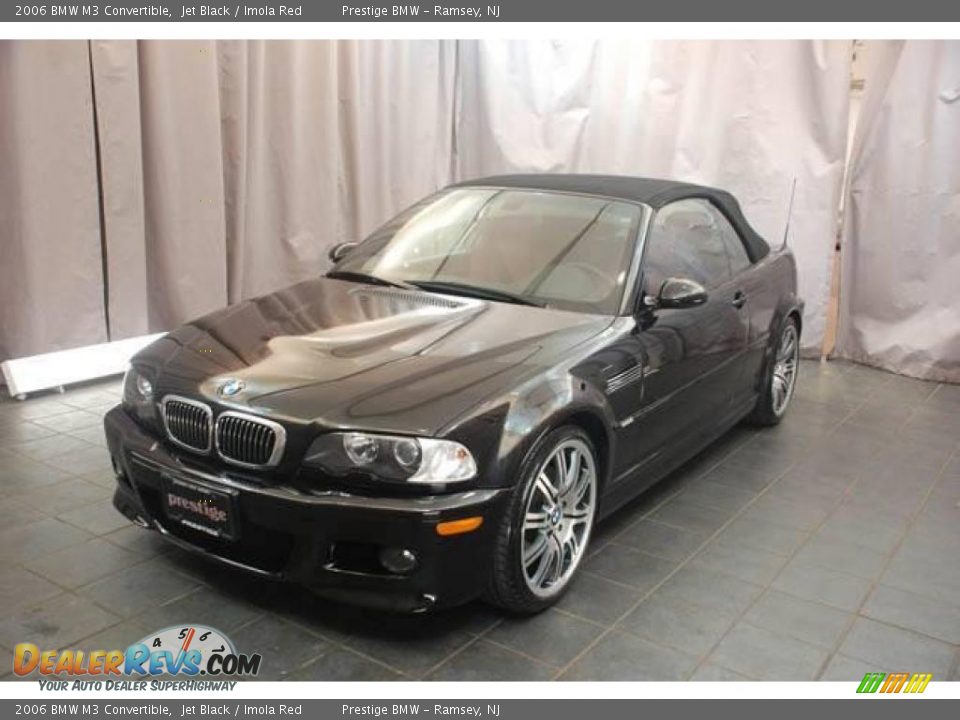 2006 BMW M3 Convertible Jet Black / Imola Red Photo #1