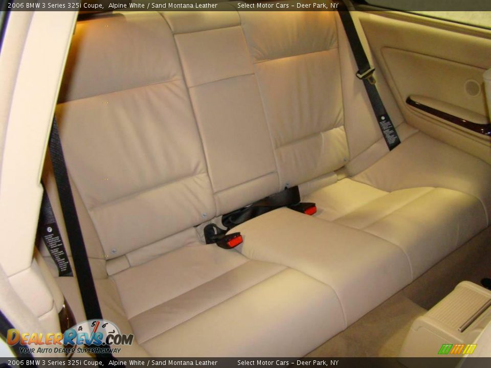2006 BMW 3 Series 325i Coupe Alpine White / Sand Montana Leather Photo #13