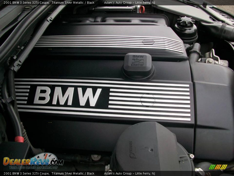 2001 BMW 3 Series 325i Coupe Titanium Silver Metallic / Black Photo #26