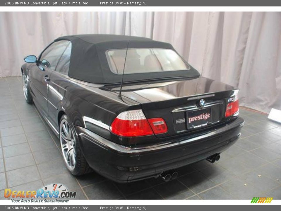 2006 BMW M3 Convertible Jet Black / Imola Red Photo #2