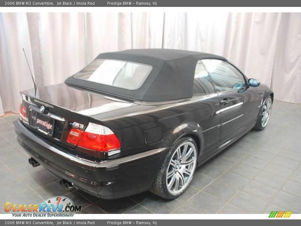 2006 BMW M3 Convertible Jet Black / Imola Red Photo #3