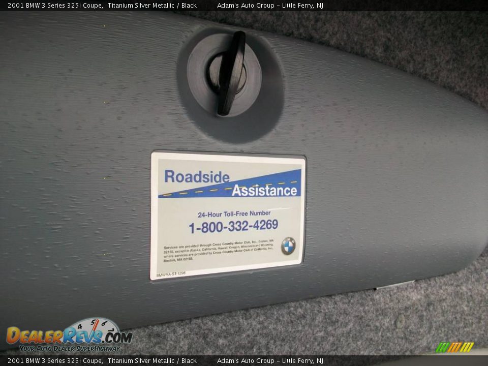 2001 BMW 3 Series 325i Coupe Titanium Silver Metallic / Black Photo #28