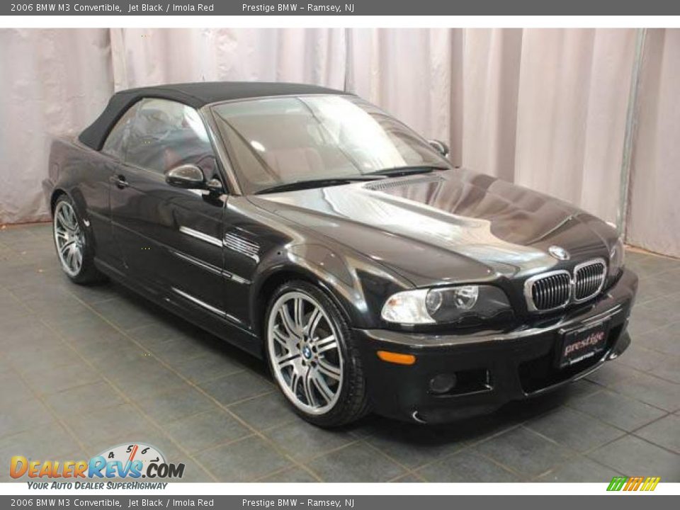 2006 BMW M3 Convertible Jet Black / Imola Red Photo #4