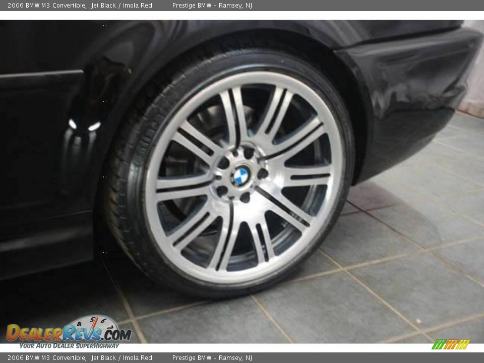 2006 BMW M3 Convertible Jet Black / Imola Red Photo #5