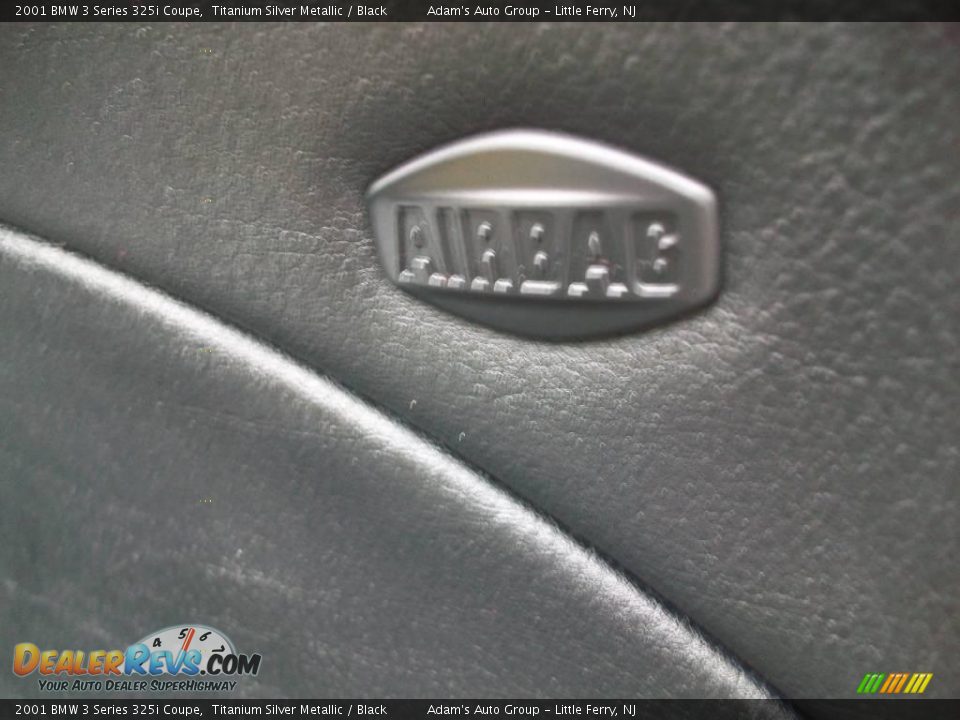 2001 BMW 3 Series 325i Coupe Titanium Silver Metallic / Black Photo #30