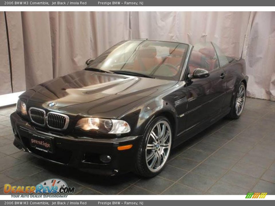 2006 BMW M3 Convertible Jet Black / Imola Red Photo #8