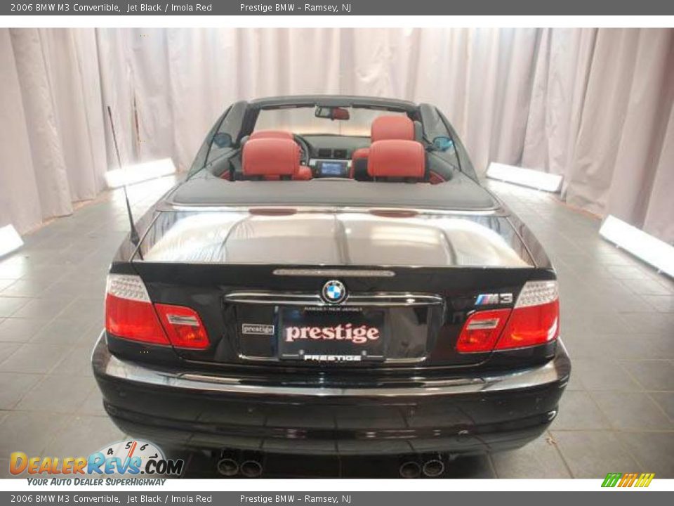 2006 BMW M3 Convertible Jet Black / Imola Red Photo #9