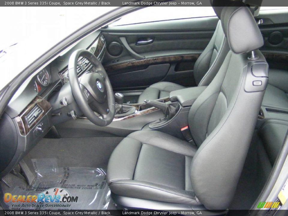 2008 BMW 3 Series 335i Coupe Space Grey Metallic / Black Photo #11