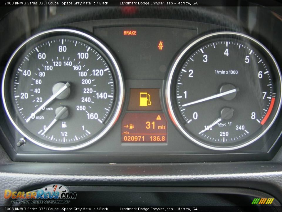 2008 BMW 3 Series 335i Coupe Space Grey Metallic / Black Photo #19