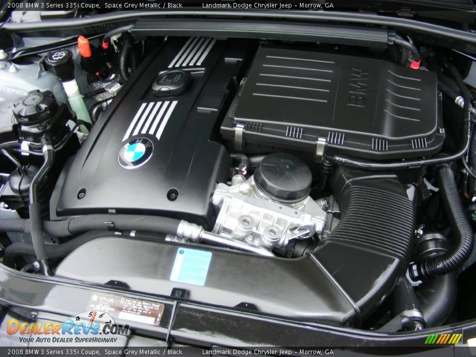 2008 BMW 3 Series 335i Coupe Space Grey Metallic / Black Photo #25