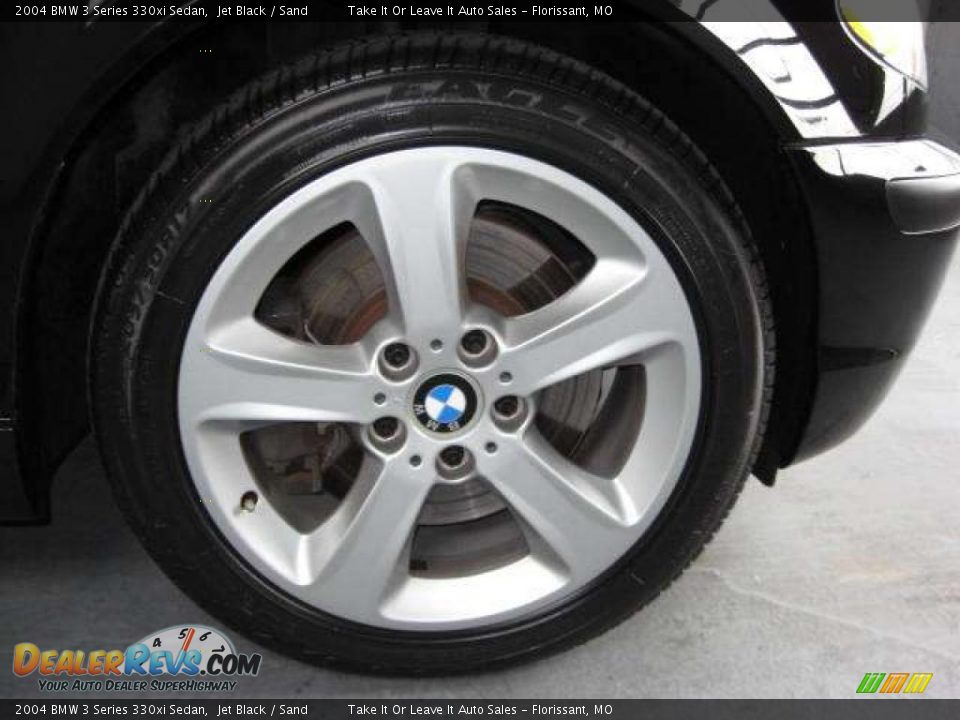 2004 BMW 3 Series 330xi Sedan Jet Black / Sand Photo #8