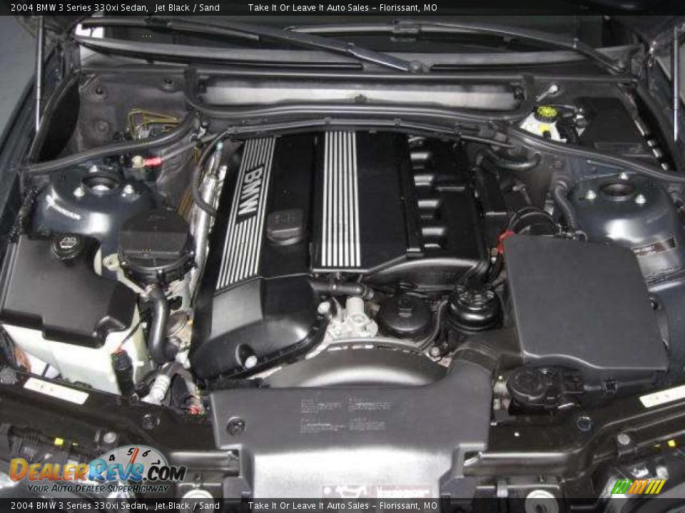 2004 BMW 3 Series 330xi Sedan Jet Black / Sand Photo #9