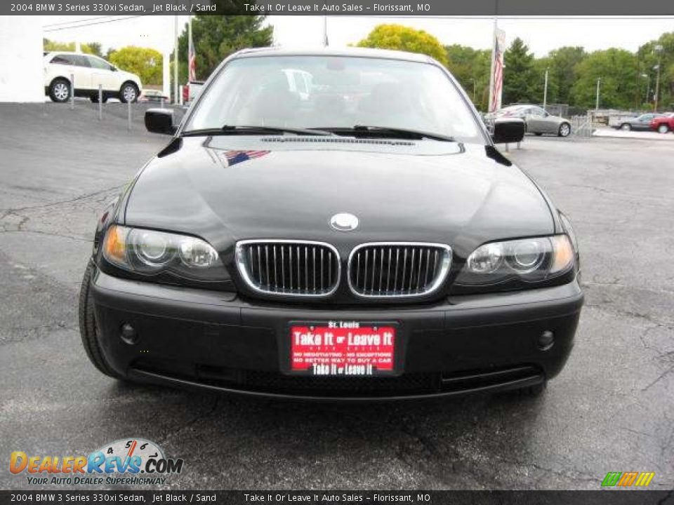 2004 BMW 3 Series 330xi Sedan Jet Black / Sand Photo #11