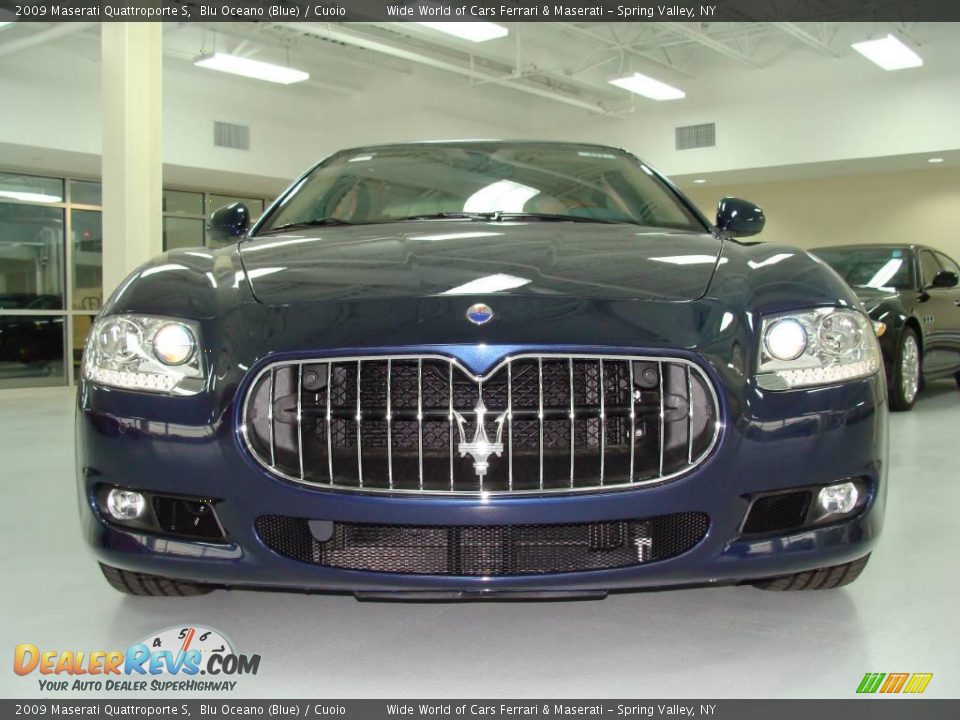 2009 Maserati Quattroporte S Blu Oceano (Blue) / Cuoio Photo #2