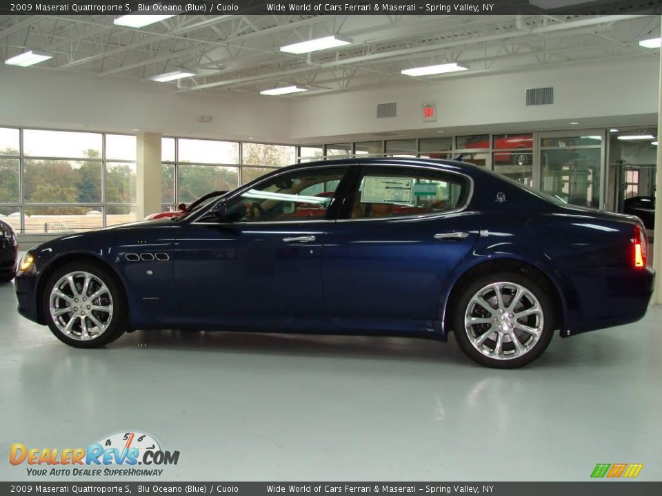 2009 Maserati Quattroporte S Blu Oceano (Blue) / Cuoio Photo #3