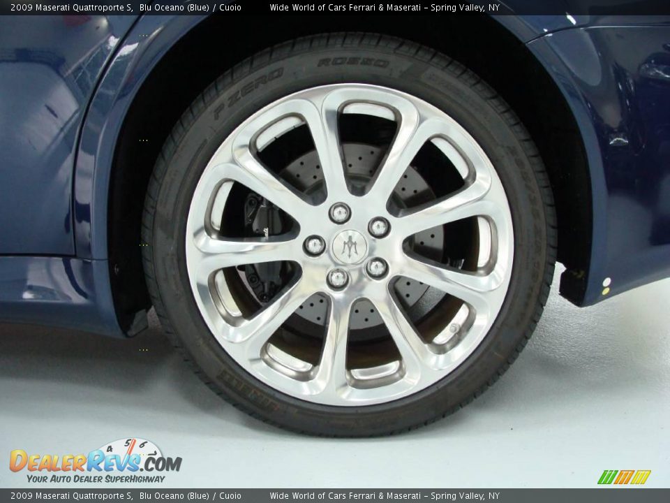 2009 Maserati Quattroporte S Blu Oceano (Blue) / Cuoio Photo #4