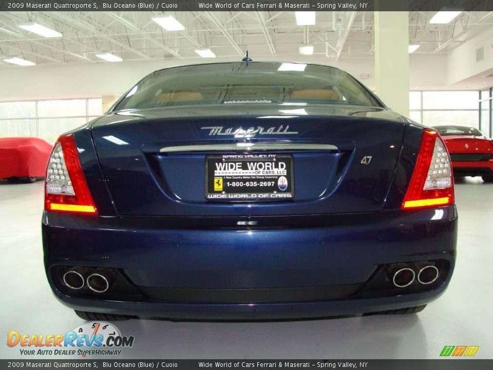 2009 Maserati Quattroporte S Blu Oceano (Blue) / Cuoio Photo #5