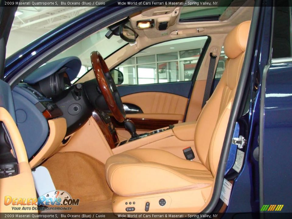 2009 Maserati Quattroporte S Blu Oceano (Blue) / Cuoio Photo #7