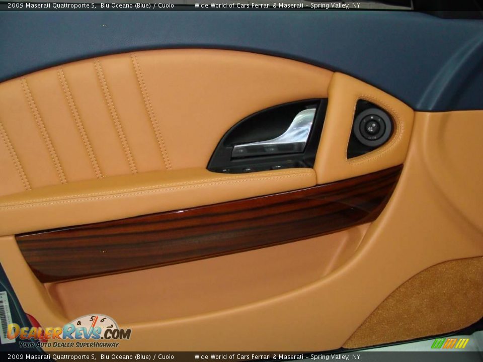 2009 Maserati Quattroporte S Blu Oceano (Blue) / Cuoio Photo #8