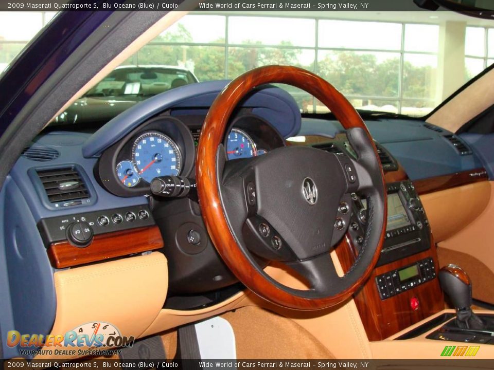 2009 Maserati Quattroporte S Blu Oceano (Blue) / Cuoio Photo #10