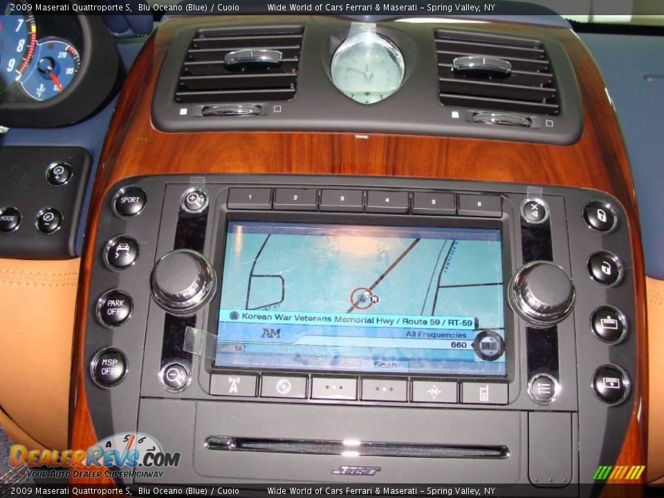 2009 Maserati Quattroporte S Blu Oceano (Blue) / Cuoio Photo #12