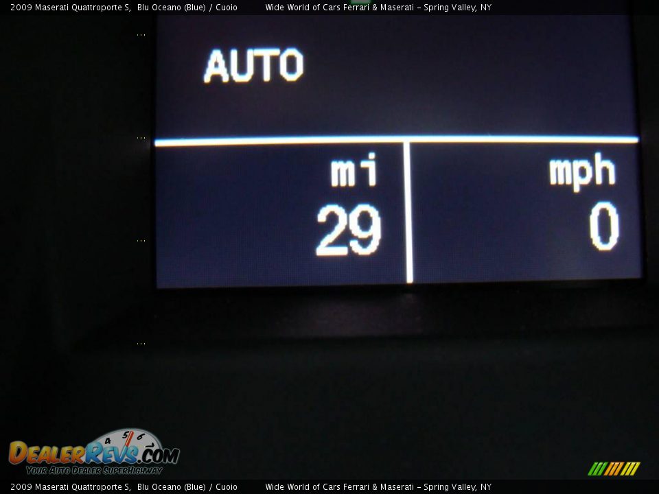 2009 Maserati Quattroporte S Blu Oceano (Blue) / Cuoio Photo #15
