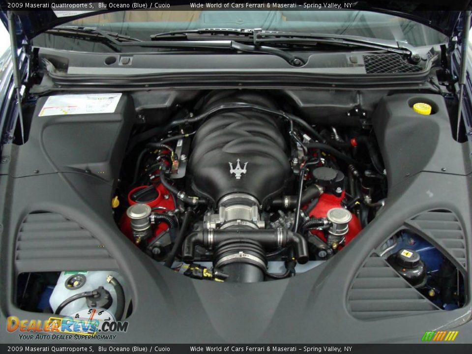 2009 Maserati Quattroporte S Blu Oceano (Blue) / Cuoio Photo #16