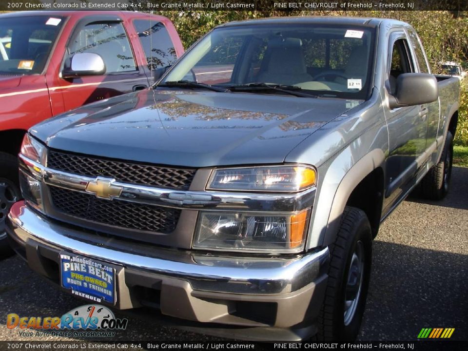 2007 Chevrolet Colorado LS Extended Cab 4x4 Blue Granite Metallic / Light Cashmere Photo #1