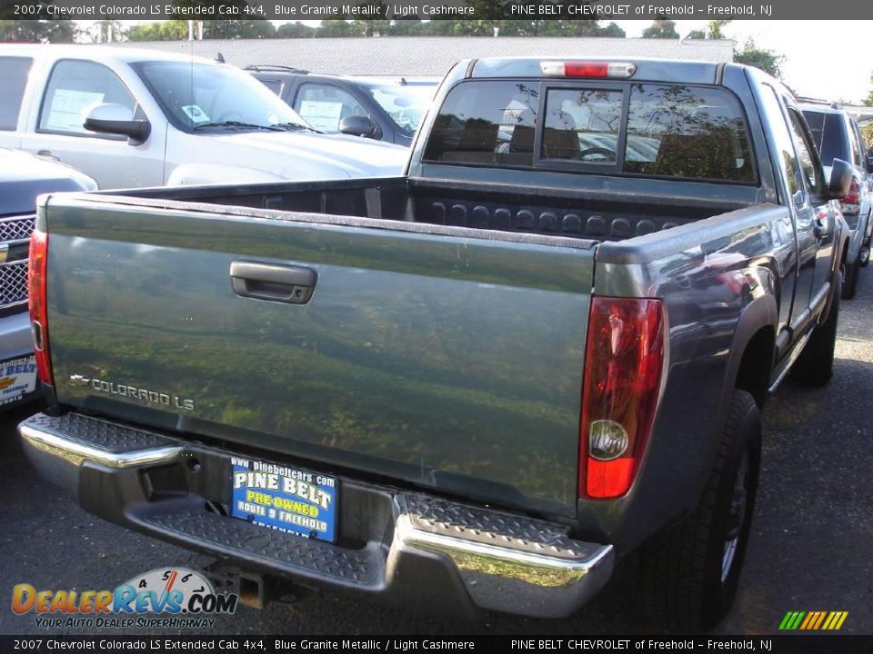 2007 Chevrolet Colorado LS Extended Cab 4x4 Blue Granite Metallic / Light Cashmere Photo #3