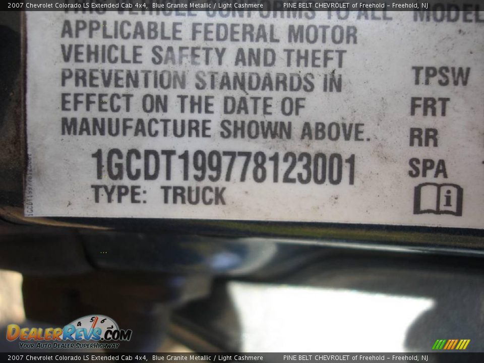 2007 Chevrolet Colorado LS Extended Cab 4x4 Blue Granite Metallic / Light Cashmere Photo #15