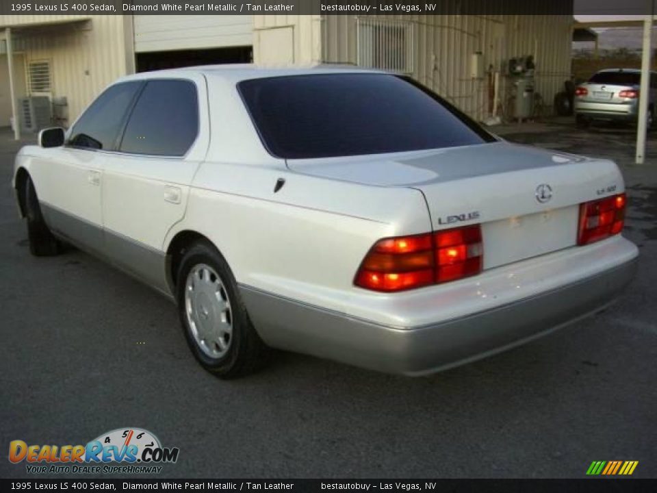 1995 Lexus LS 400 Sedan Diamond White Pearl Metallic / Tan Leather Photo #8