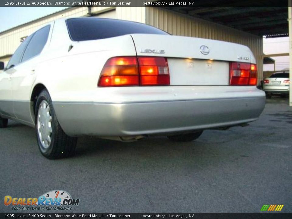 1995 Lexus LS 400 Sedan Diamond White Pearl Metallic / Tan Leather Photo #9
