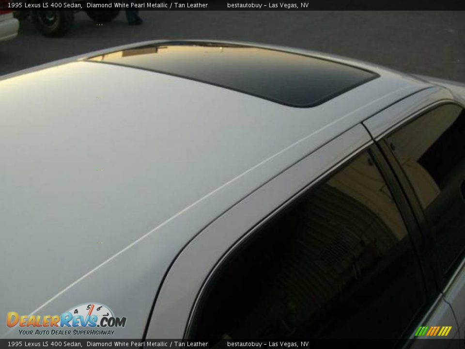 1995 Lexus LS 400 Sedan Diamond White Pearl Metallic / Tan Leather Photo #12