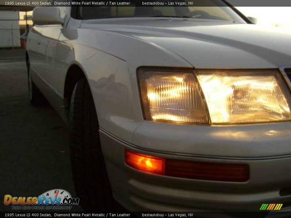 1995 Lexus LS 400 Sedan Diamond White Pearl Metallic / Tan Leather Photo #14