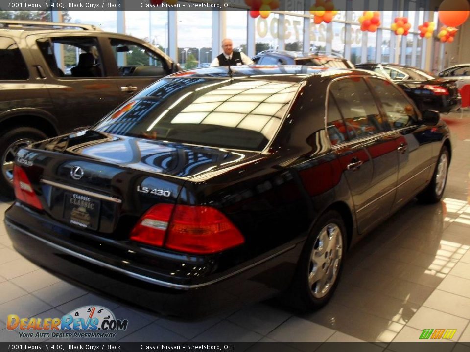 2001 Lexus LS 430 Black Onyx / Black Photo #3