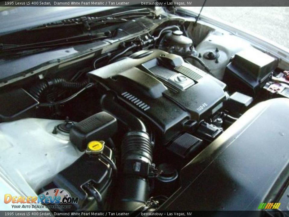 1995 Lexus LS 400 Sedan Diamond White Pearl Metallic / Tan Leather Photo #24