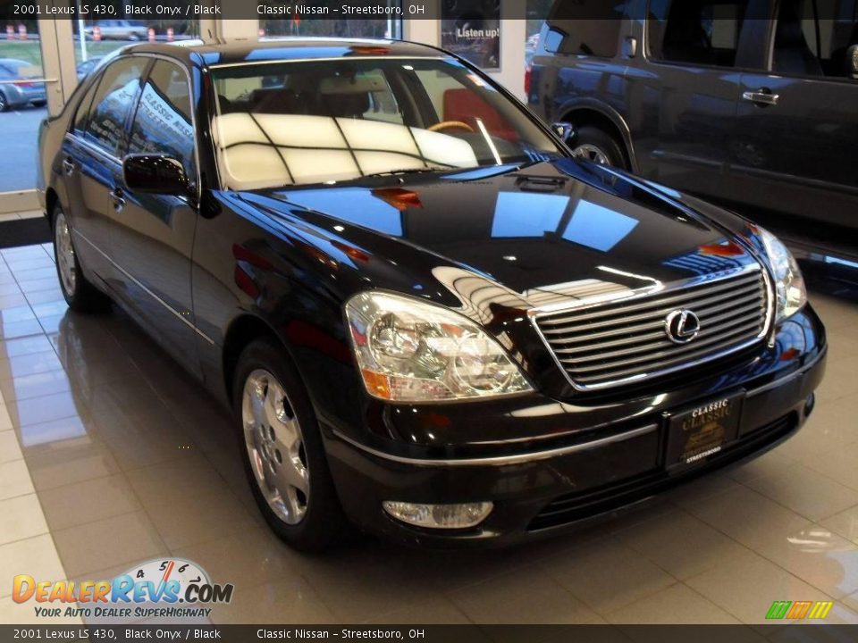 2001 Lexus LS 430 Black Onyx / Black Photo #4