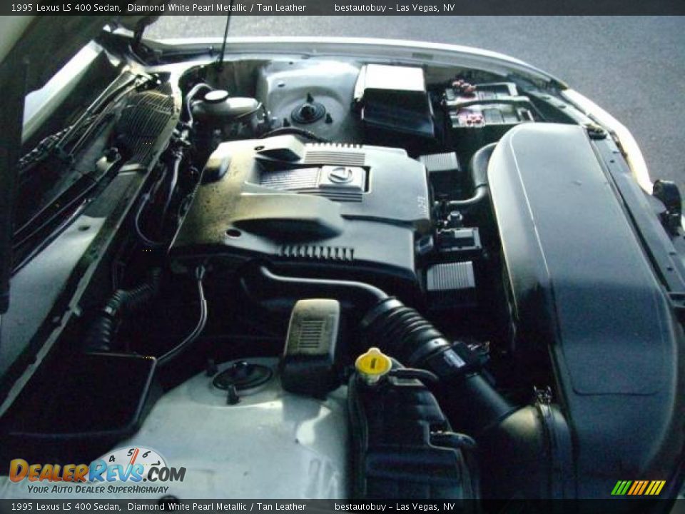 1995 Lexus LS 400 Sedan Diamond White Pearl Metallic / Tan Leather Photo #25